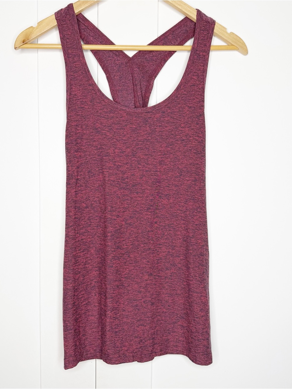 Beyond Yoga Spacedye Crisscross Back Tank Top small Heather raspberry red yoga - Picture 1 of 8